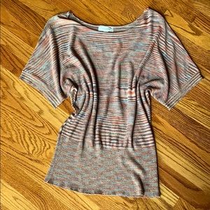 Dress barn gold shimmer top Large